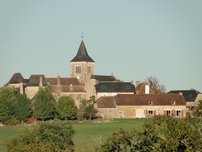 le bourg vu du sud vers le cimetiere